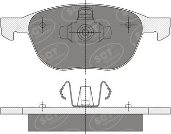 SCT-MANNOL SP 358 - Kit de plaquettes de frein, frein à disque cwaw.fr