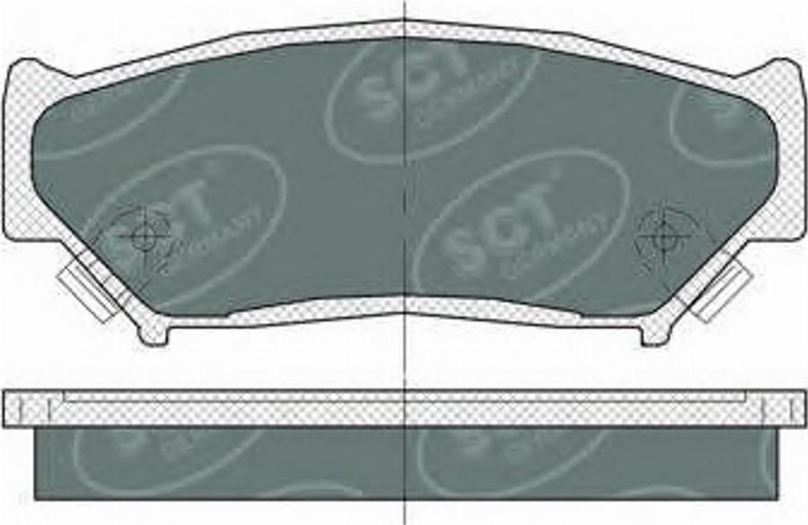 SCT-MANNOL SP 361 - Kit de plaquettes de frein, frein à disque cwaw.fr