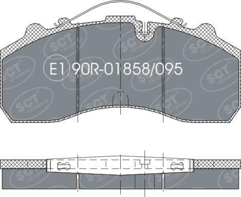 SCT-MANNOL SP 305 PR - Kit de plaquettes de frein, frein à disque cwaw.fr