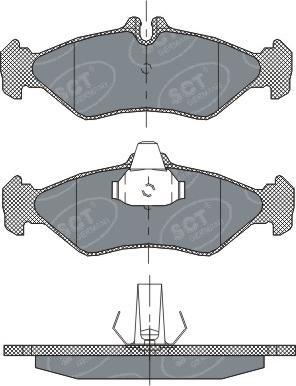 SCT-MANNOL SP 301 PR - Kit de plaquettes de frein, frein à disque cwaw.fr