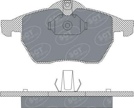 SCT-MANNOL SP 303 PR - Kit de plaquettes de frein, frein à disque cwaw.fr