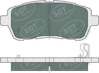 SCT-MANNOL SP 384 PR - Kit de plaquettes de frein, frein à disque cwaw.fr