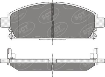 SCT-MANNOL SP 338 PR - Kit de plaquettes de frein, frein à disque cwaw.fr