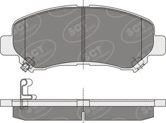 SCT-MANNOL SP 337 - Kit de plaquettes de frein, frein à disque cwaw.fr