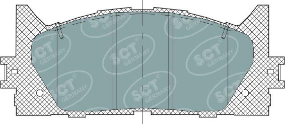 SCT-MANNOL SP325 - Kit de plaquettes de frein, frein à disque cwaw.fr