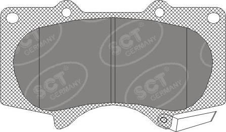 SCT-MANNOL SP 328 - Kit de plaquettes de frein, frein à disque cwaw.fr