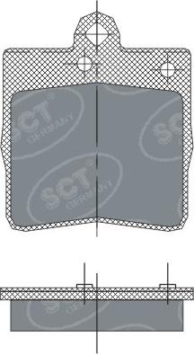 SCT-MANNOL SP 247 - Kit de plaquettes de frein, frein à disque cwaw.fr