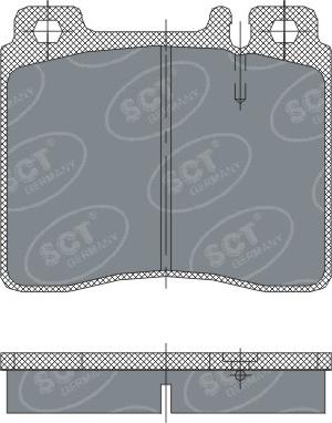 SCT-MANNOL SP 256 PR - Kit de plaquettes de frein, frein à disque cwaw.fr