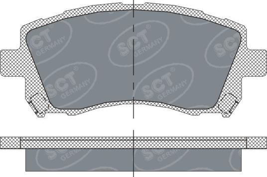 SCT-MANNOL SP 258 PR - Kit de plaquettes de frein, frein à disque cwaw.fr