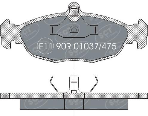 SCT-MANNOL SP 252 PR - Kit de plaquettes de frein, frein à disque cwaw.fr