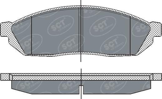 SCT-MANNOL SP 265 PR - Kit de plaquettes de frein, frein à disque cwaw.fr