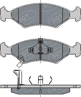 SCT-MANNOL SP 266 PR - Kit de plaquettes de frein, frein à disque cwaw.fr