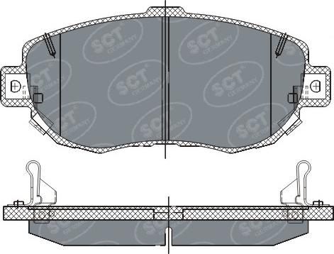 SCT-MANNOL SP261 - Kit de plaquettes de frein, frein à disque cwaw.fr