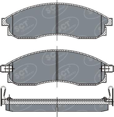 SCT-MANNOL SP 263 PR - Kit de plaquettes de frein, frein à disque cwaw.fr