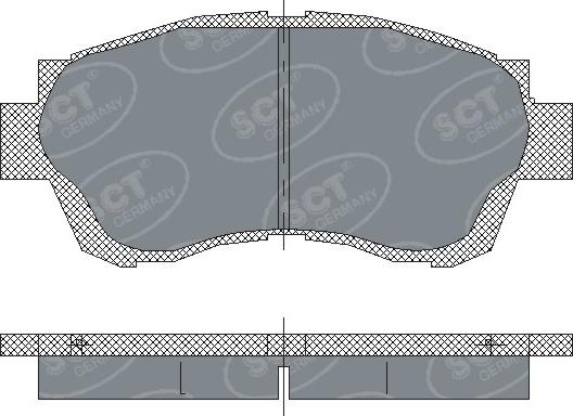 SCT-MANNOL SP 209 PR - Kit de plaquettes de frein, frein à disque cwaw.fr