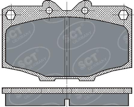 SCT-MANNOL SP 205 PR - Kit de plaquettes de frein, frein à disque cwaw.fr