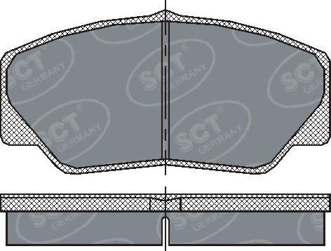 SCT-MANNOL SP 206 PR - Kit de plaquettes de frein, frein à disque cwaw.fr