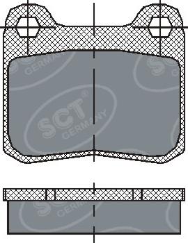 SCT-MANNOL SP200 - Kit de plaquettes de frein, frein à disque cwaw.fr