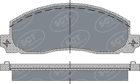 SCT-MANNOL SP 208 PR - Kit de plaquettes de frein, frein à disque cwaw.fr