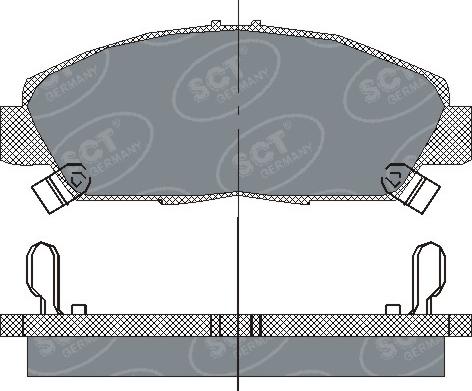 SCT-MANNOL SP 203 - Kit de plaquettes de frein, frein à disque cwaw.fr