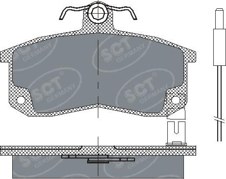 SCT-MANNOL SP 216 - Kit de plaquettes de frein, frein à disque cwaw.fr