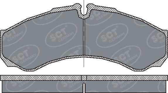 SCT-MANNOL SP 212 PR - Kit de plaquettes de frein, frein à disque cwaw.fr