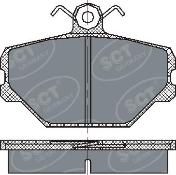 SCT-MANNOL SP 217 - Kit de plaquettes de frein, frein à disque cwaw.fr