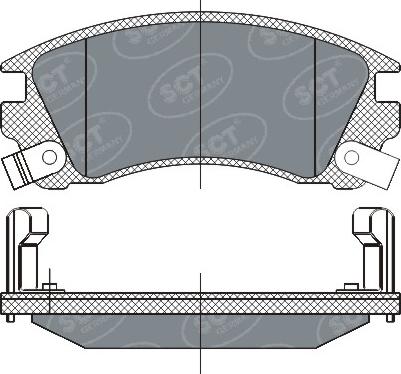 SCT-MANNOL SP 284 PR - Kit de plaquettes de frein, frein à disque cwaw.fr