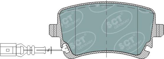 SCT-MANNOL SP 288 PR - Kit de plaquettes de frein, frein à disque cwaw.fr