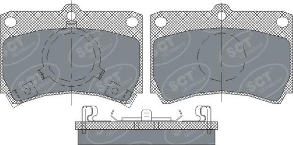 SCT-MANNOL SP239 - Kit de plaquettes de frein, frein à disque cwaw.fr