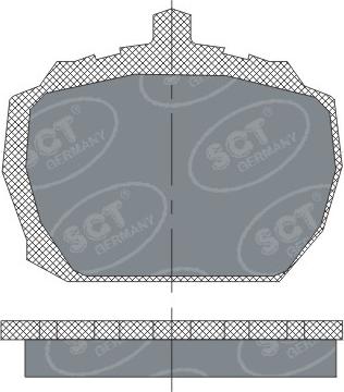 SCT-MANNOL SP231 - Kit de plaquettes de frein, frein à disque cwaw.fr