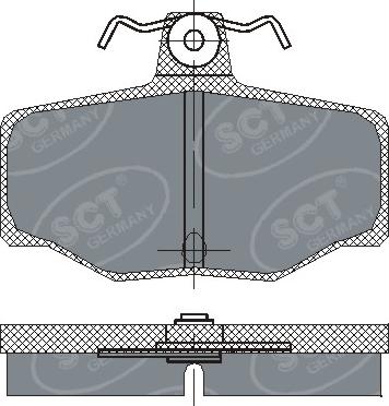 SCT-MANNOL SP 224 - Kit de plaquettes de frein, frein à disque cwaw.fr