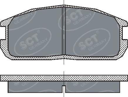 SCT-MANNOL SP220 - Kit de plaquettes de frein, frein à disque cwaw.fr