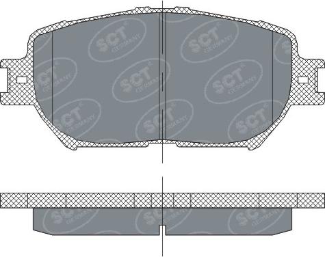 SCT-MANNOL SP 275 - Kit de plaquettes de frein, frein à disque cwaw.fr