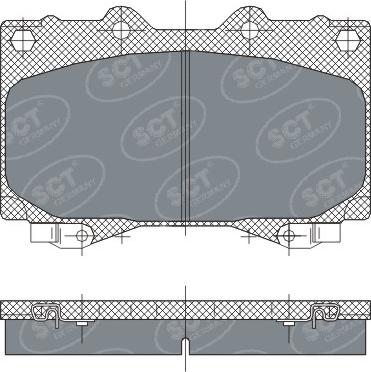 SCT-MANNOL SP 270 PR - Kit de plaquettes de frein, frein à disque cwaw.fr