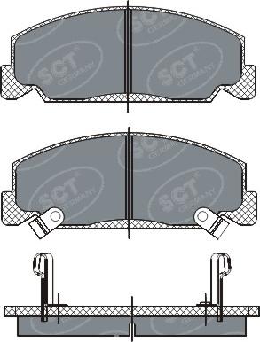 SCT-MANNOL SP 278 PR - Kit de plaquettes de frein, frein à disque cwaw.fr