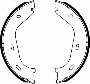 SCT-MANNOL SS 515 - Jeu de mâchoires de frein, frein de stationnement cwaw.fr