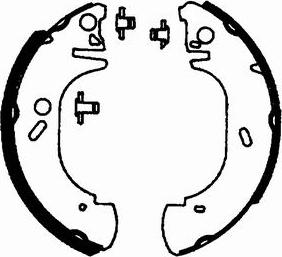 SCT-MANNOL SS 512 - Jeu de mâchoires de frein, frein de stationnement cwaw.fr