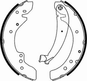 SCT-MANNOL SS 536 - Jeu de mâchoires de frein, frein de stationnement cwaw.fr