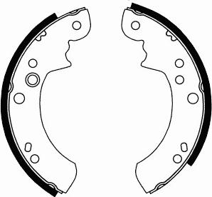 SCT-MANNOL SS 530 - Jeu de mâchoires de frein, frein de stationnement cwaw.fr