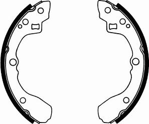 SCT-MANNOL SS 532 - Jeu de mâchoires de frein, frein de stationnement cwaw.fr