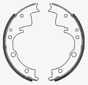 SCT-MANNOL SS 528 - Jeu de mâchoires de frein, frein de stationnement cwaw.fr