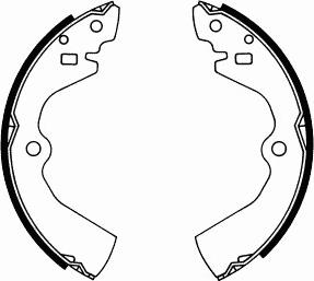 SCT-MANNOL SS 523 - Jeu de mâchoires de frein, frein de stationnement cwaw.fr