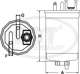 SCT-MANNOL ST 6029 - Filtre à carburant cwaw.fr