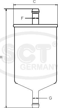 SCT-MANNOL ST 755 - Filtre à carburant cwaw.fr