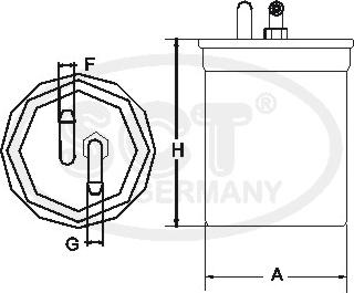 SCT-MANNOL ST 390 - Filtre à carburant cwaw.fr