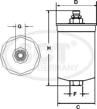 SCT-MANNOL ST 313 - Filtre à carburant cwaw.fr