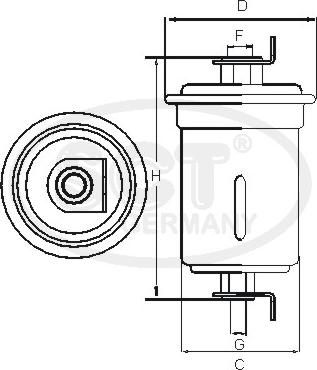 SCT-MANNOL ST 762 - Filtre à carburant cwaw.fr