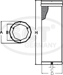 SCT-MANNOL SW 3860 - Filtre à air secondaire cwaw.fr