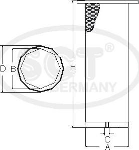 SCT-MANNOL SW 3836 - Filtre à air secondaire cwaw.fr